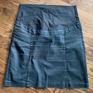 denim maternity skirt
